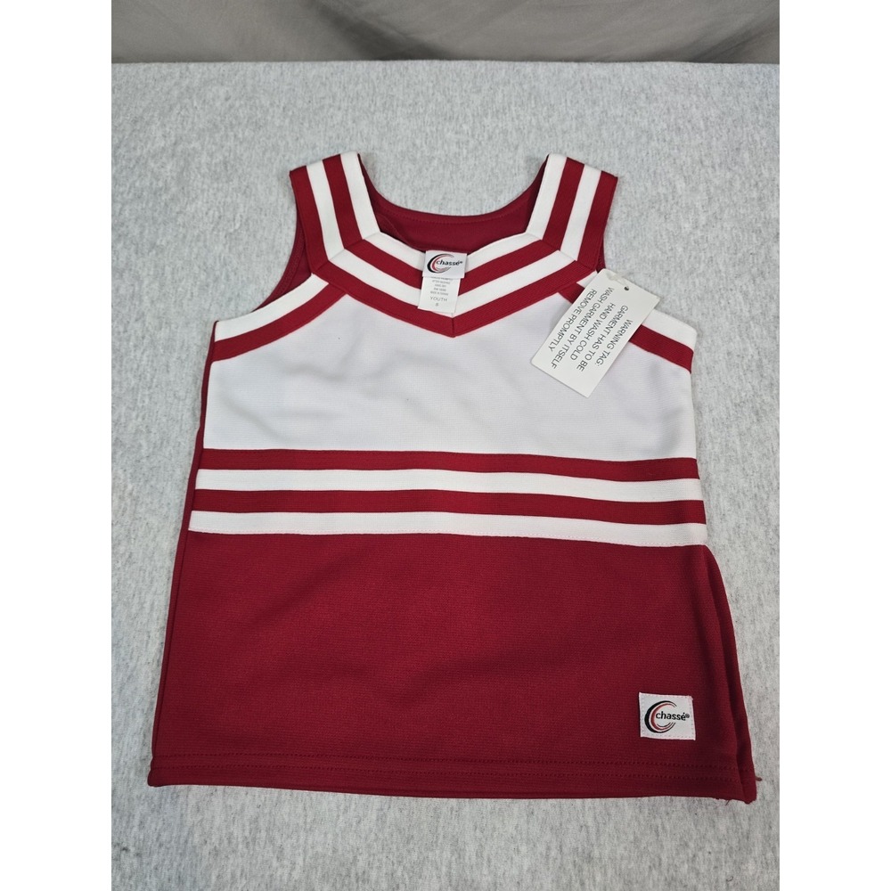 Chasse classic sweet heart shell top size Youth S Red And White